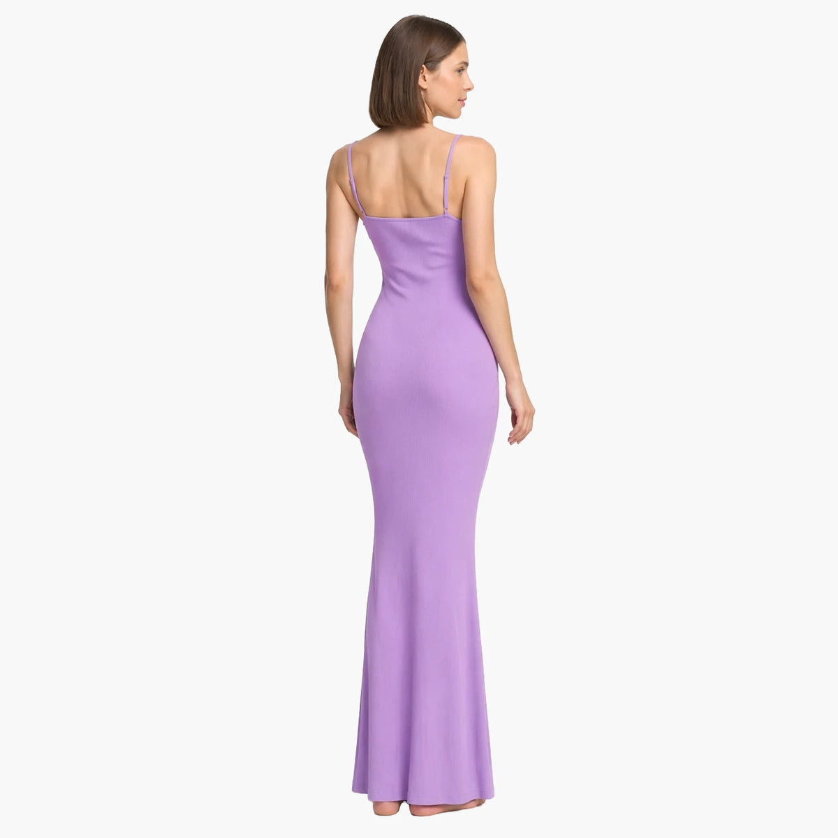 Geripptes Cami-Maxikleid