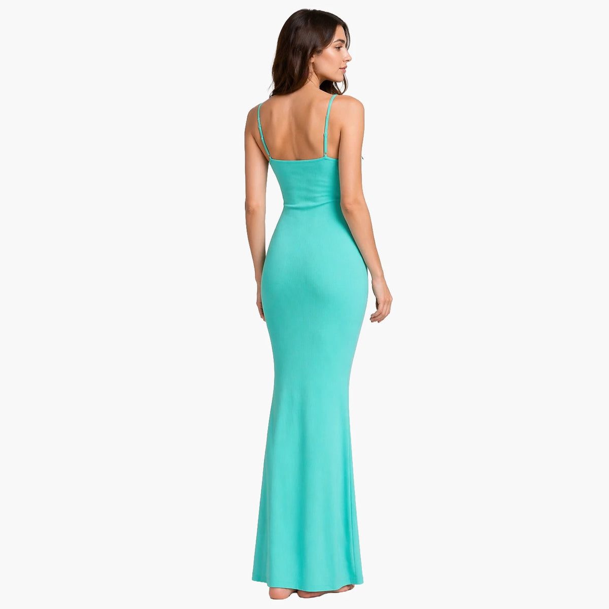 Geripptes Cami-Maxikleid